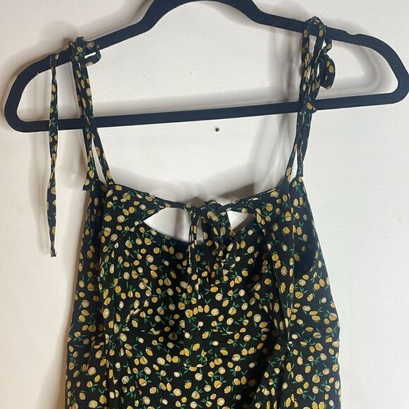Wild Fable Drop Waist a tie Back Lemon Print Sundress Large - Picture 8 of 8